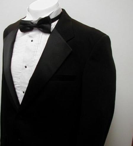 "Wholesale Mens Jackets - Wholesale Blazer - "Black  Tuxedo  Blazer