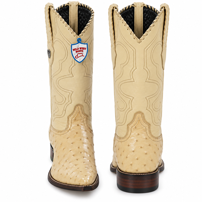 Men's Wild West Ostrich Skin 3X Toe Boots 29503-B