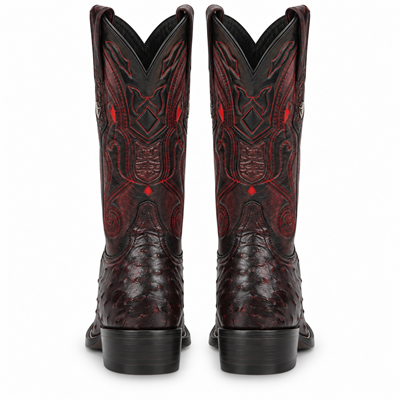Men's Wild West Ostrich Skin 3X Toe Boots 29503-B