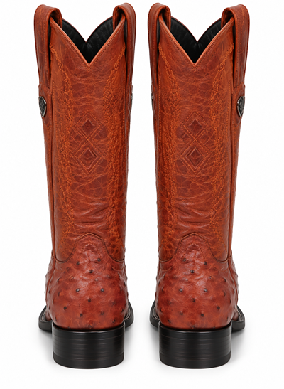 Men's Wild West Ostrich Skin 3X Toe Boots 29503-B