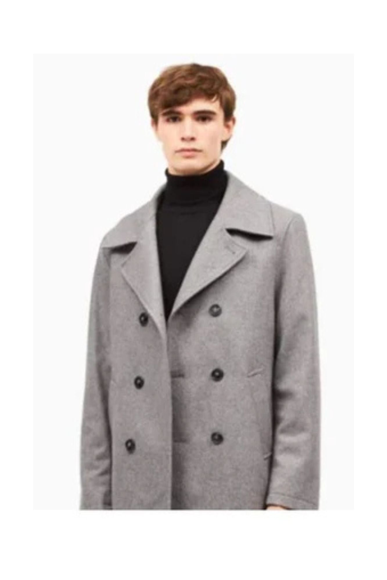 Men's Wool Welt Slash Pockets ~ Car coat ~ Designer men's Wool Peacoat Sale - Coat Size 38