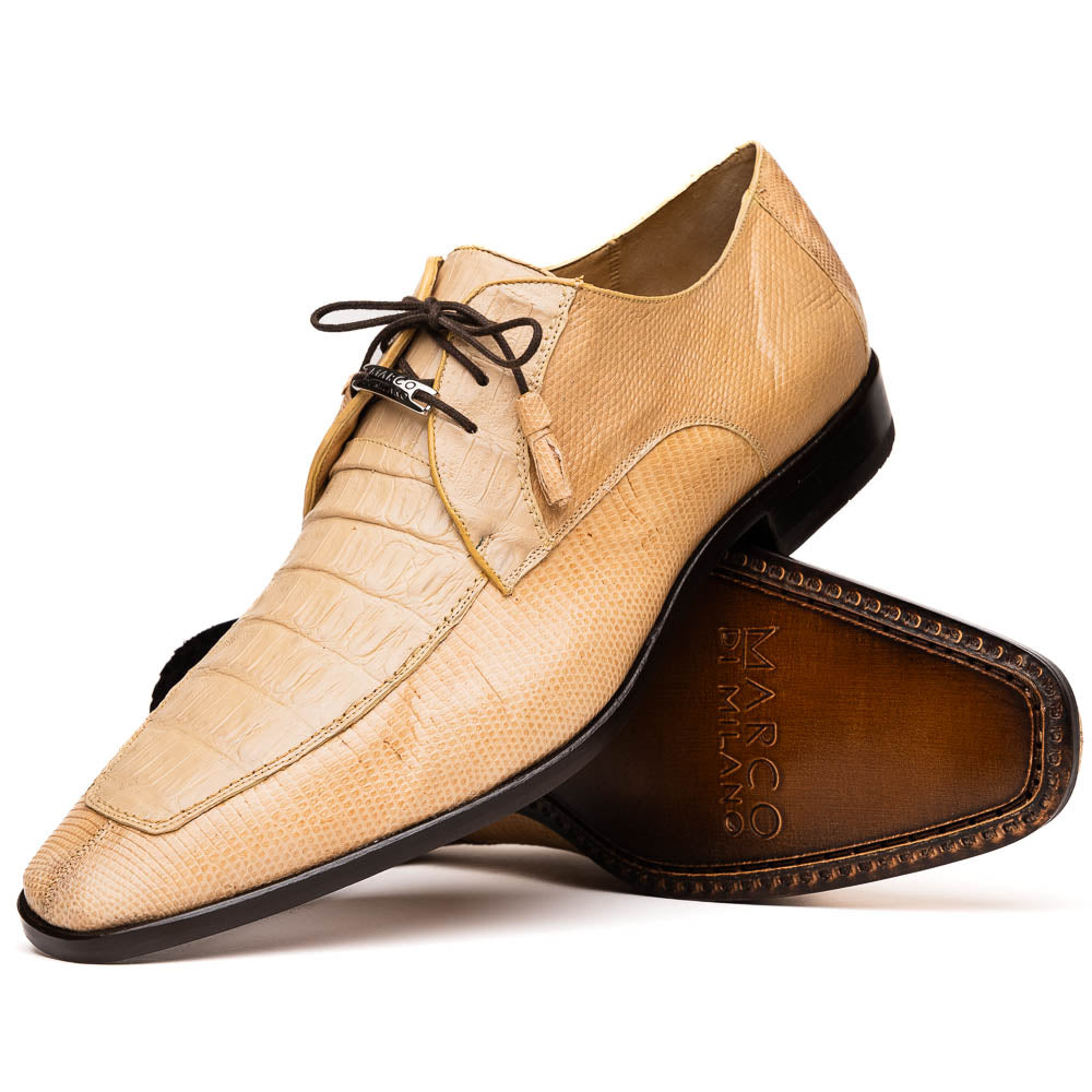 Marco Di Milano Merida Orix Lizard & Caiman Crocodile Oxfords Shoes - 8
