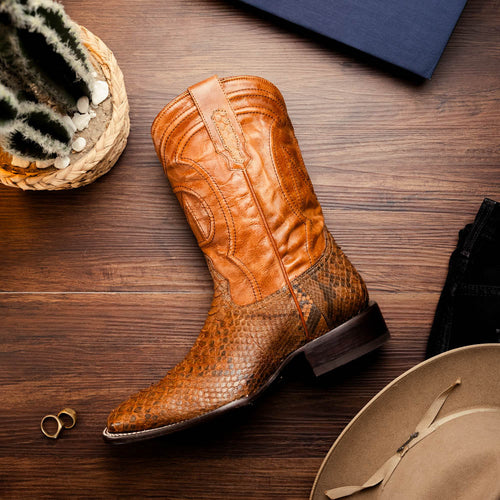 Marco Di Milano Missouri Cognac Leather Dress Shoe