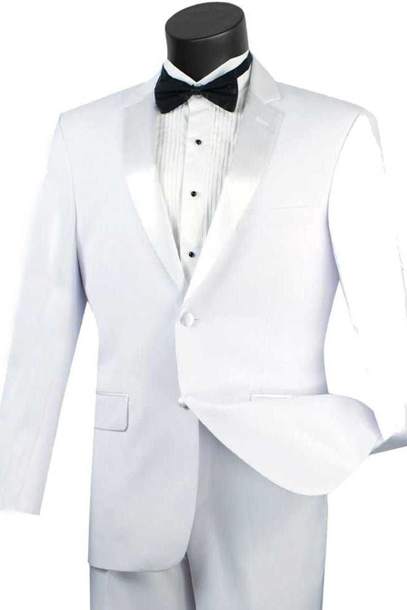 36 Mens Modern Fit 2 Piece Tuxedo in White — free download