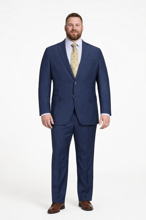Modern Fit Tiglio Wool Double-Breasted Suit Premium Tailored Formal Suit