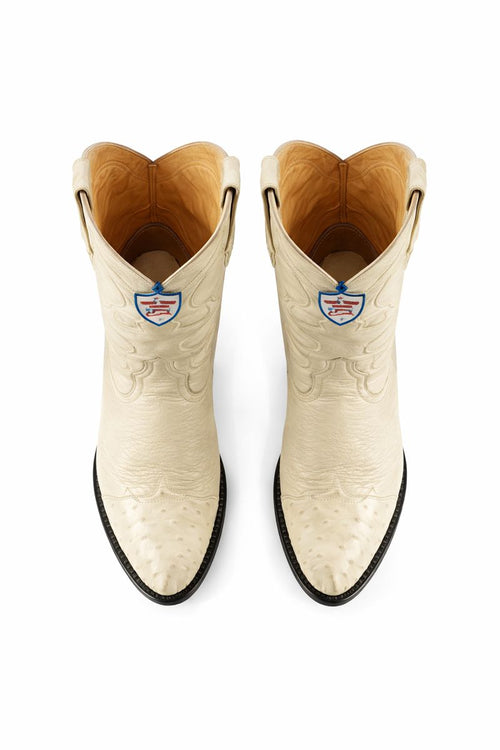 Off White Western Boots - Ivory Cowboy Boots - Cream Western Boots-New Designer Collection