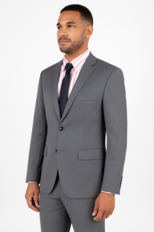 olid-charcoal-slim-fit-suit-stretch-fabric-side-pose