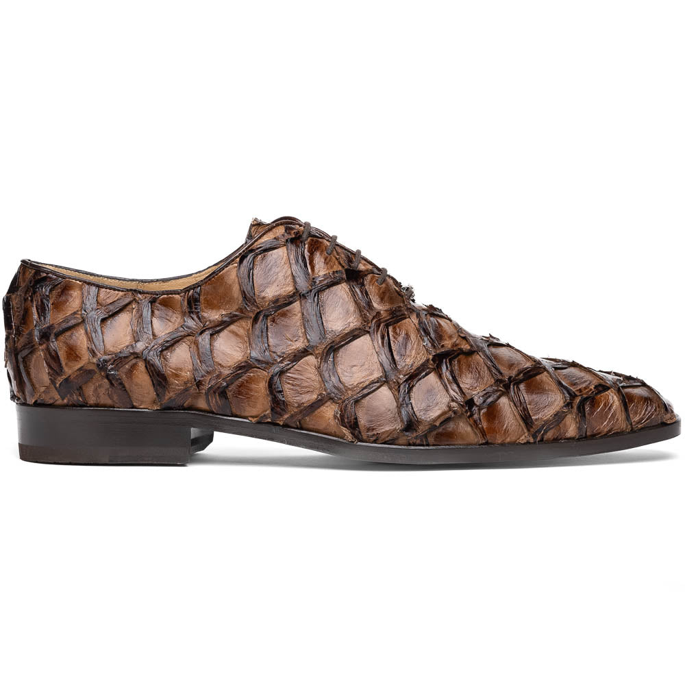 Marco Di Milano Olivieri Clear Brown Pirarucu Dress Shoe Oxfords - 8