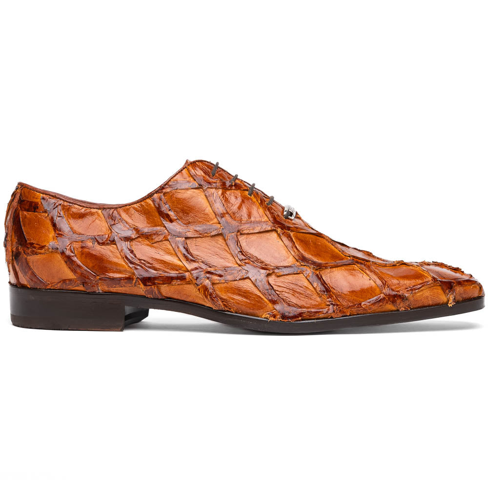 Marco Di Milano Olivieri Cognac Pirarucu Dress Shoe Oxfords - 8.5