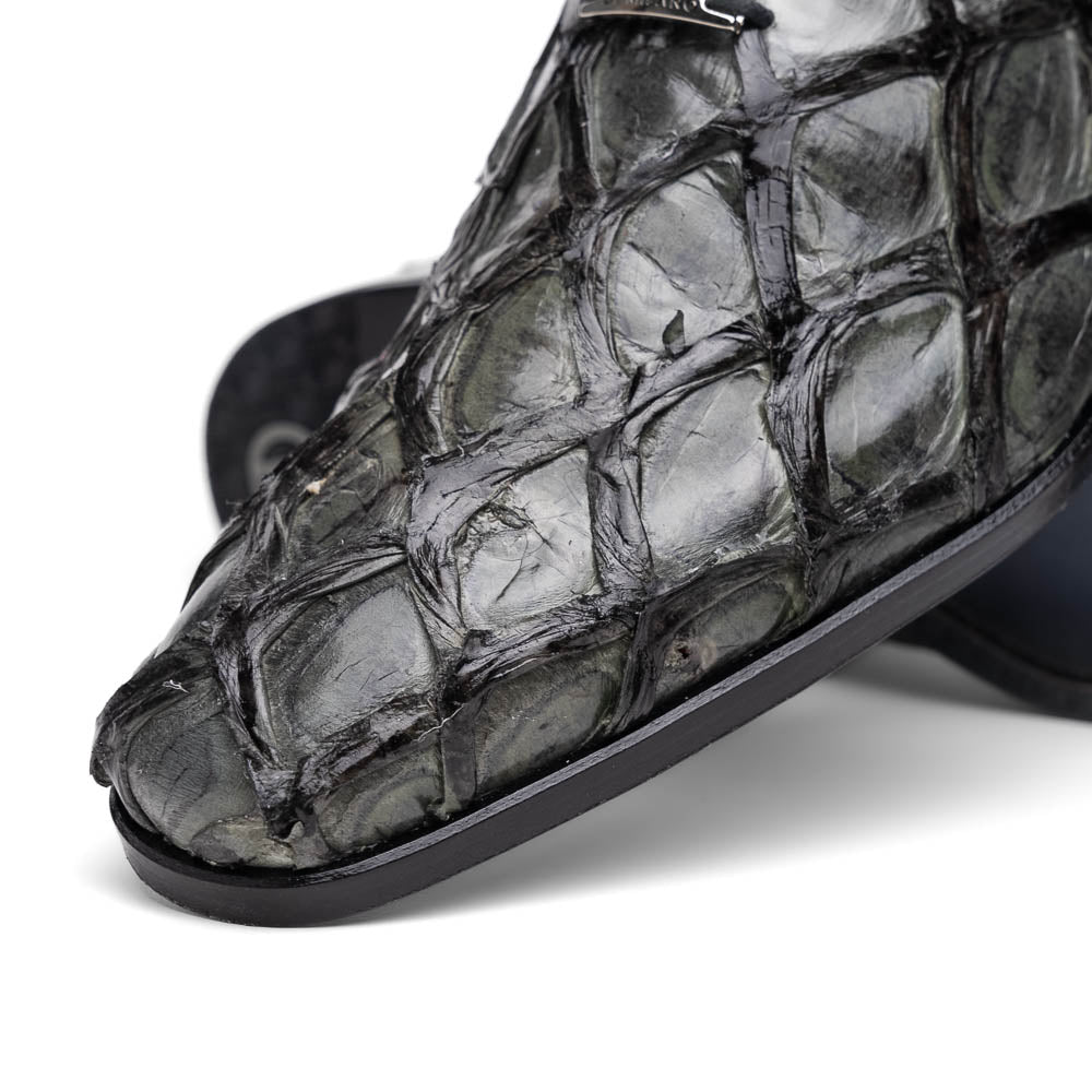 Marco Di Milano Olivieri Gray Pirarucu Dress Shoe Oxfords - 8.5