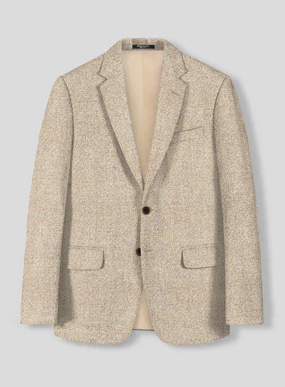 Men’s Light Tan Tweed Great Gatsby 3 Piece Suit – Vintage Vested Wedding Suit, 1920s Classic Formal Outfit Herringbone