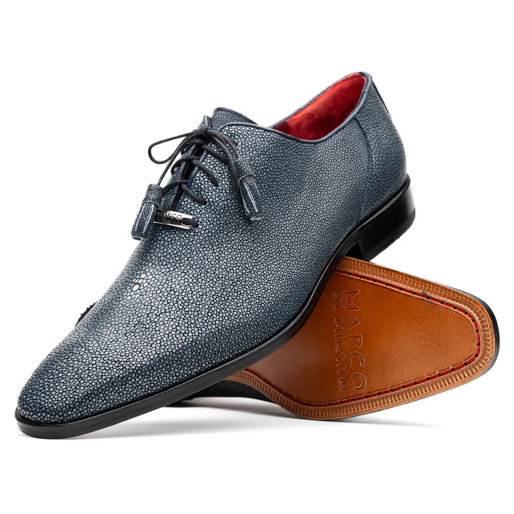 Marco Di Milano Pannuci Navy Stingray Dress Oxfords - 8