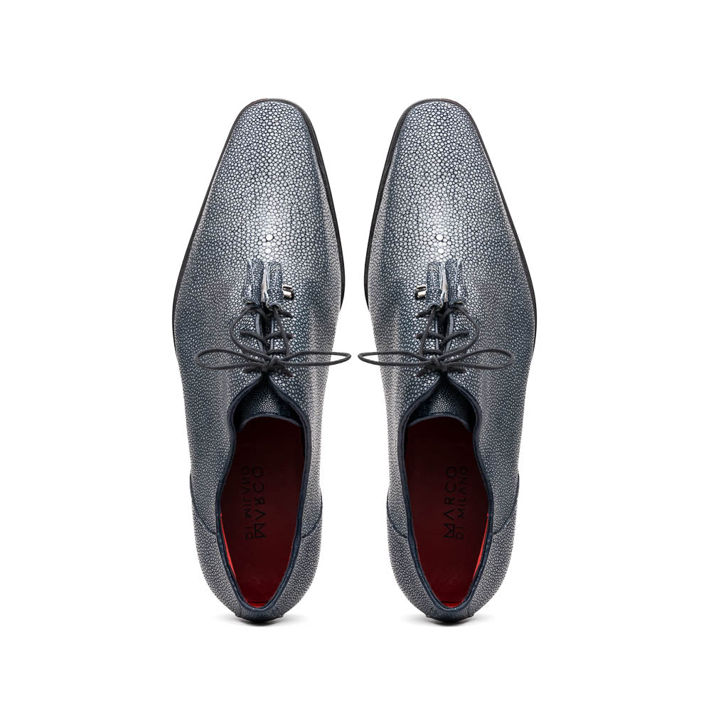 Marco Di Milano Pannuci Navy Stingray Dress Oxfords - 8