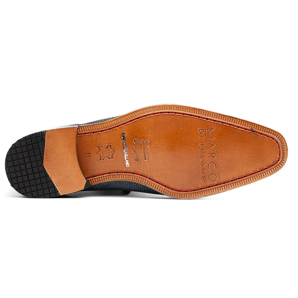 Marco Di Milano Pannuci Navy Stingray Dress Oxfords - 8