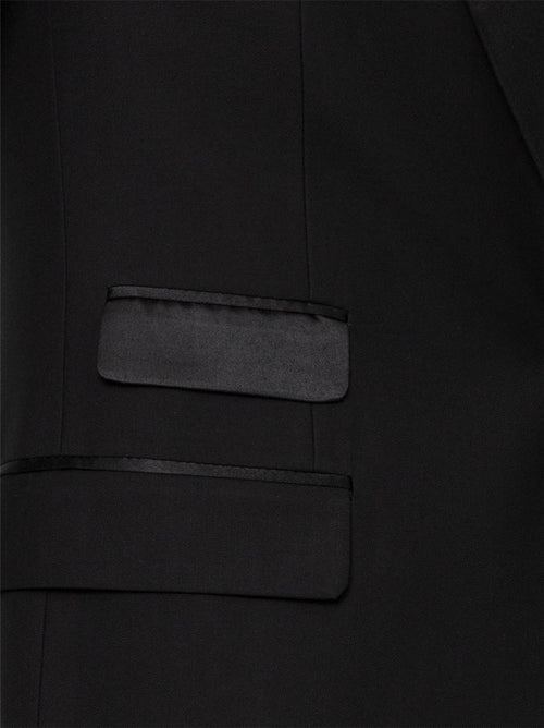 Black Peak Lapel Ticket Pocket Tuxedo