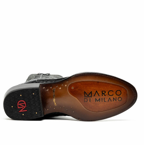 Marco_Di_Milano Phoenix Black Luxury Leather Shoe