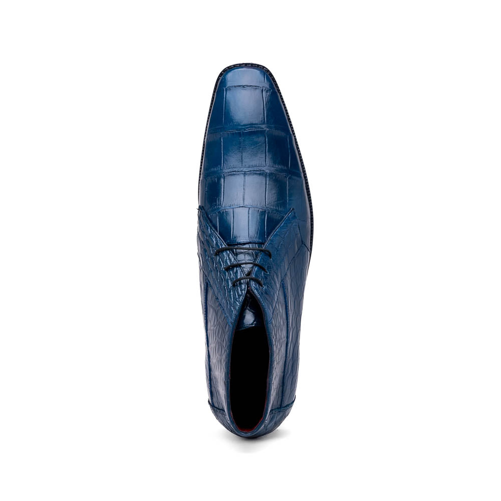Marco Di Milano Pietro Blue Jean Alligator Chukka Boots - 8