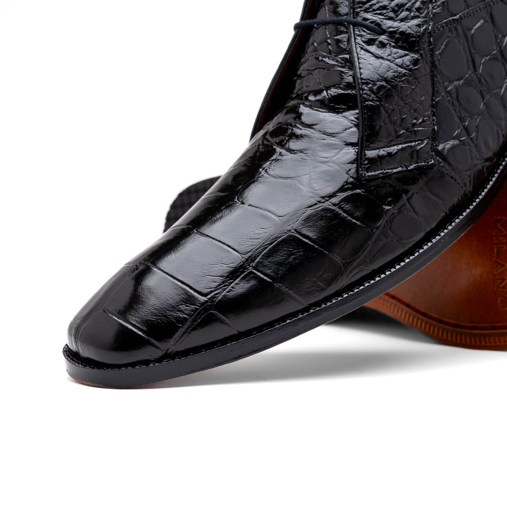Marco Di Milano Pietro Black Alligator Chukka Boots - 9.5