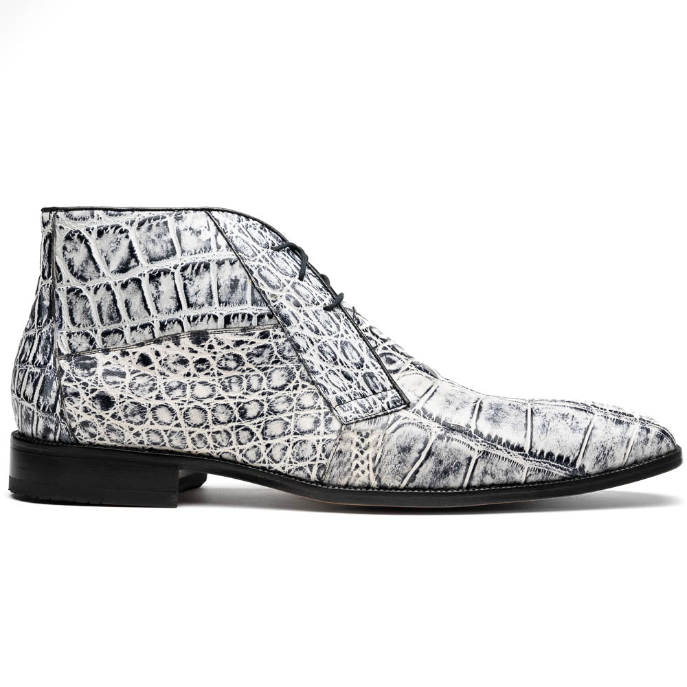Marco Di Milano Pietro Newspaper Alligator Chukka Boots - 8