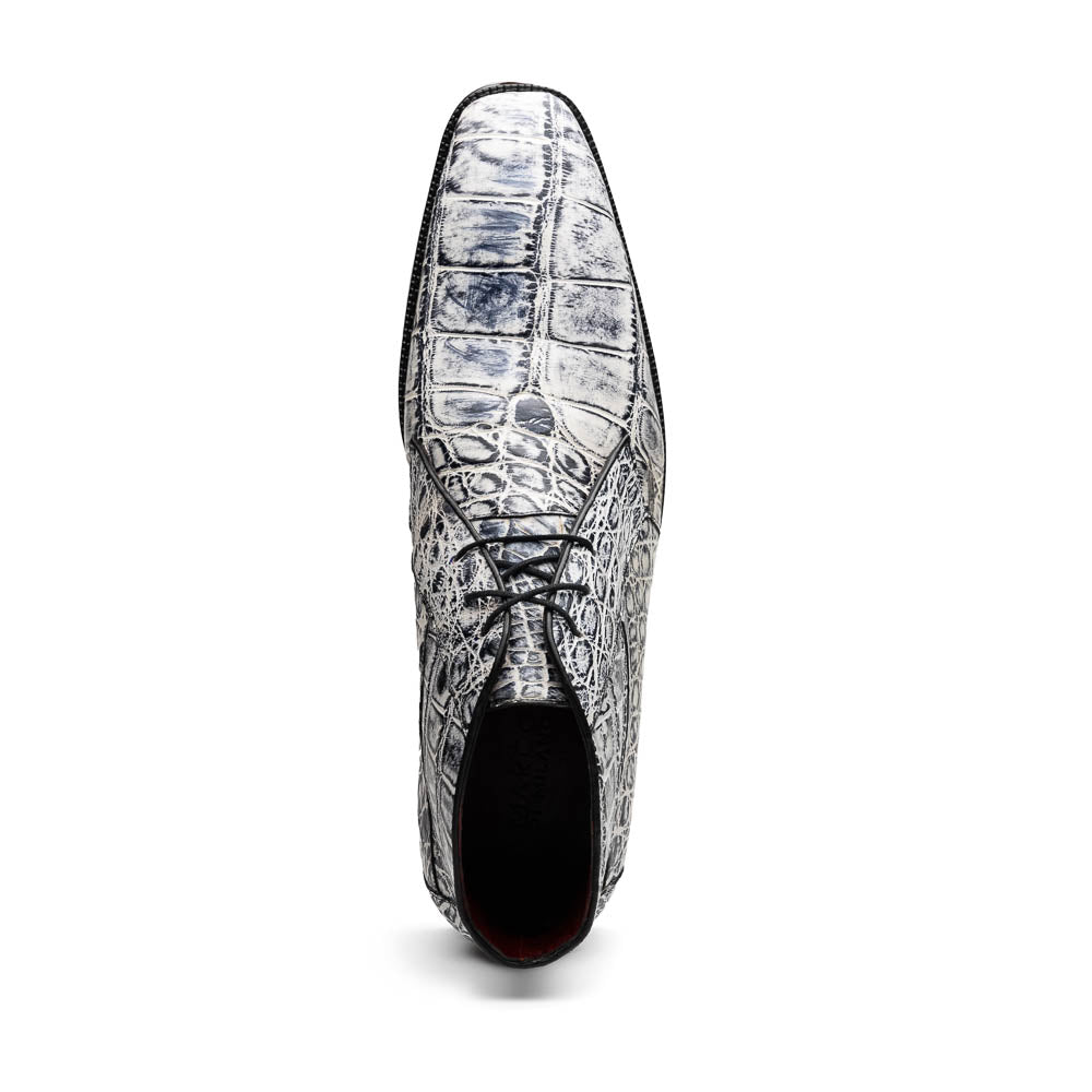 Marco Di Milano Pietro Newspaper Alligator Chukka Boots - 8