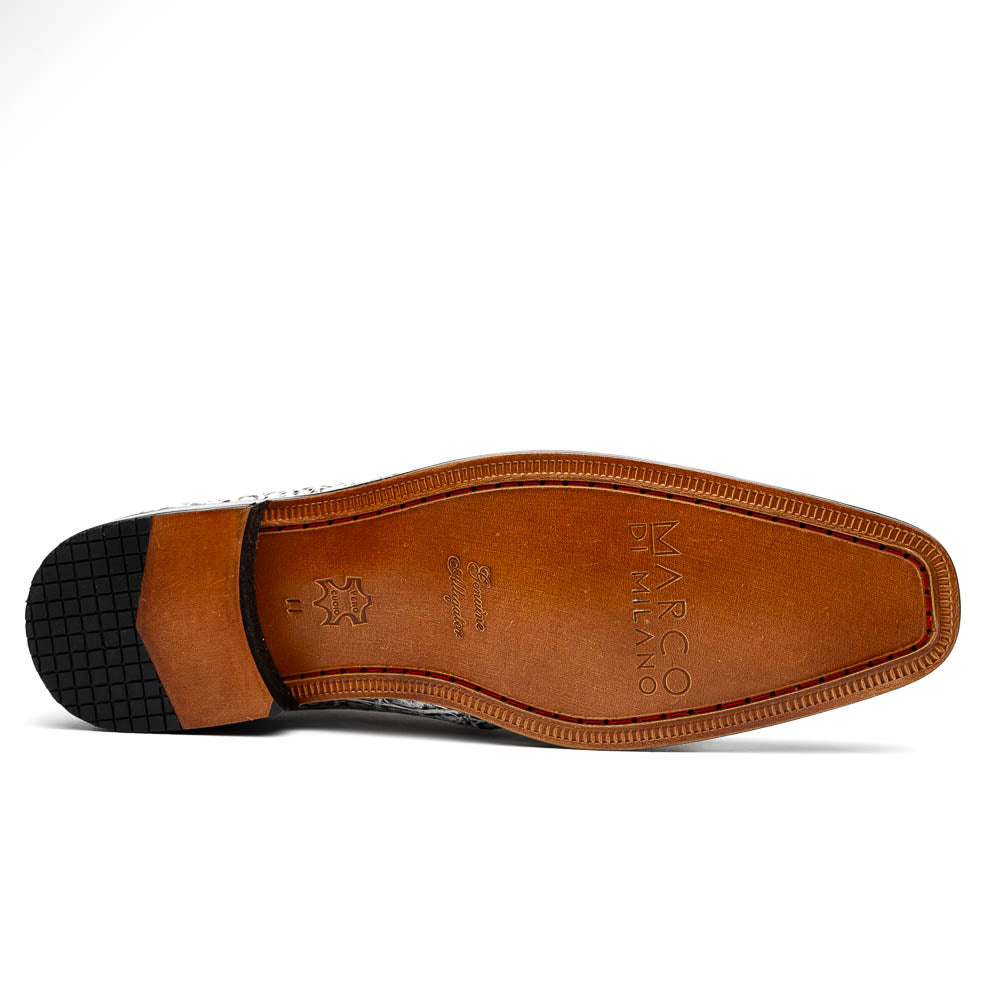 Marco Di Milano Pietro Newspaper Alligator Chukka Boots - 8