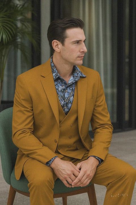 -gold-3-piece-suit-for-men-peak-lapel-vested-two-button-jacket