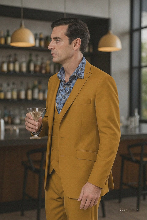 -gold-3-piece-suit-for-men-peak-lapel-vested-two-button-jacket