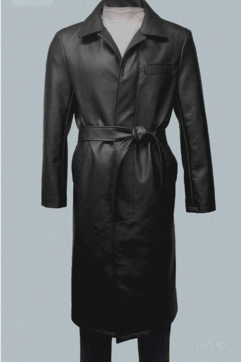 men-s-black-pu-belted-trench-coat1