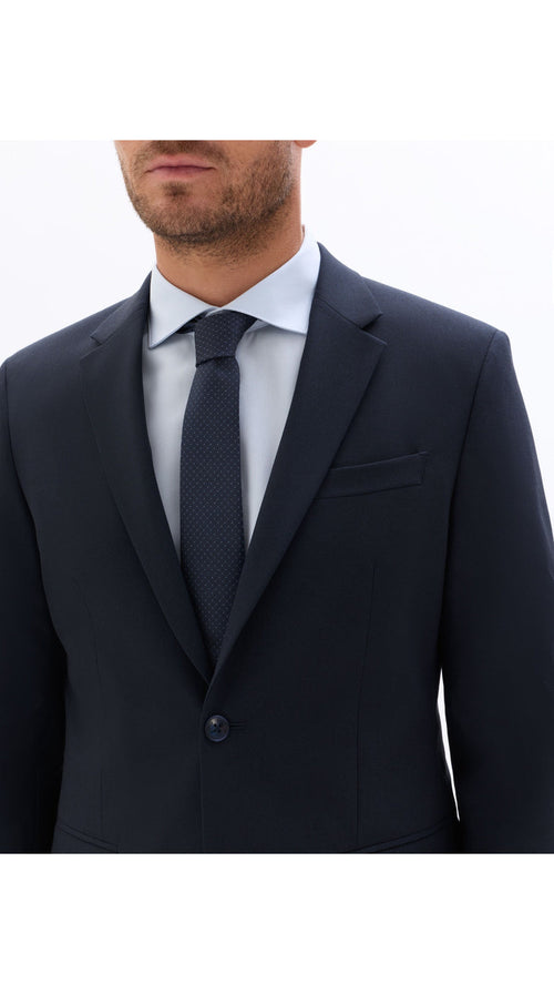 Slim Bi-Stretch Suit Jacket - Navy