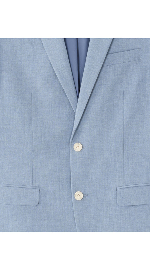 Slim Fit Bi-Stretch Chambray Suit Jacket