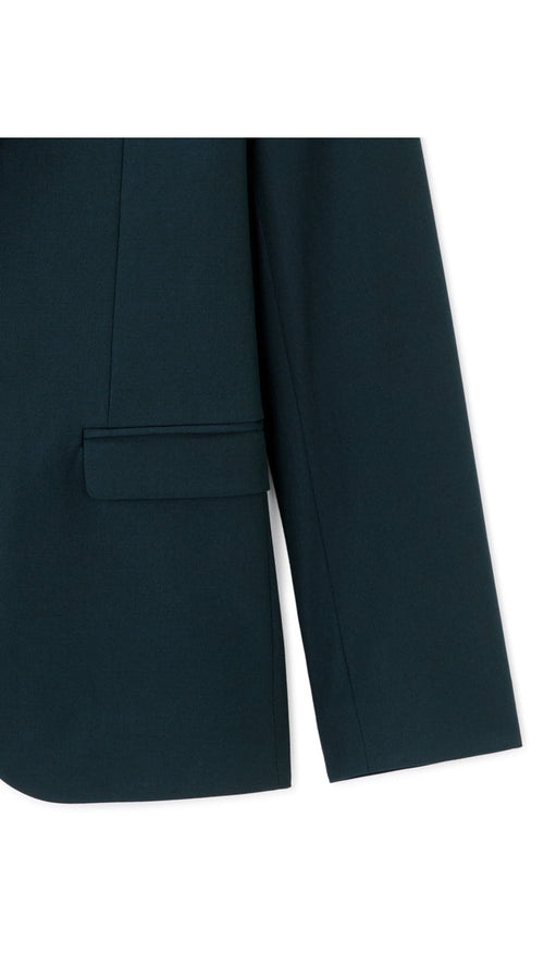 Slim Bi-Stretch Suit Jacket - Dark Green