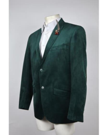 Green velvet suit Many Styles & Brands $99UPMens Green Blazer Velvet Blazer Mens 2 Button Velvet Hunter ~ Olive Green Sportcoat Jacket - 52 Long