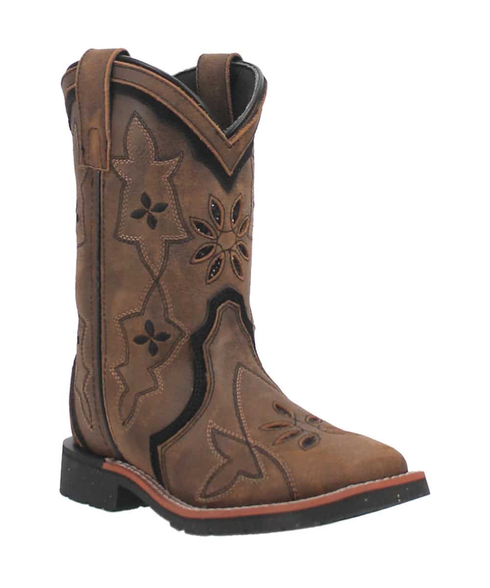 Dan Post Girls' Posy Square Toe Boot - 8.5D