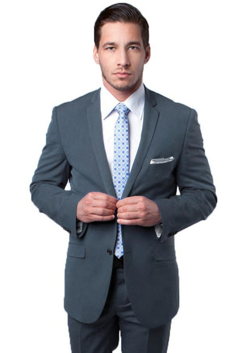 " Slim Fit Men's Travel Suit - Two Button Style" - 34 Short