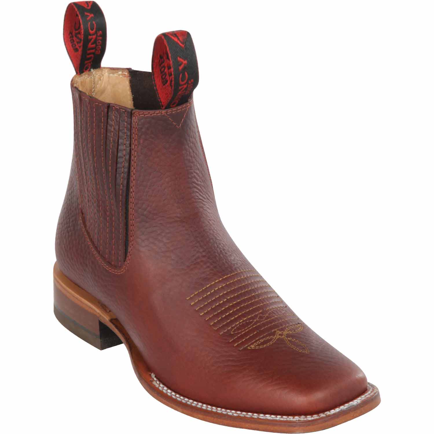 Men's Quincy Wide Square Toe Ankle Boot Q82B2750 - 6