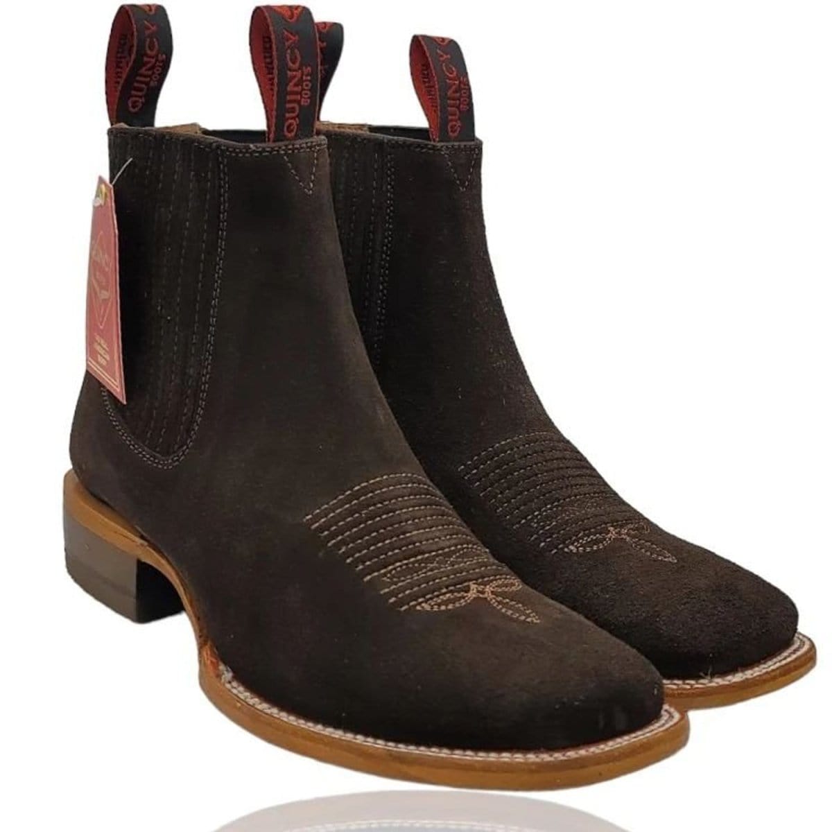 Men's Quincy Square Toe Ankle Boot Q82BR6394 - 7