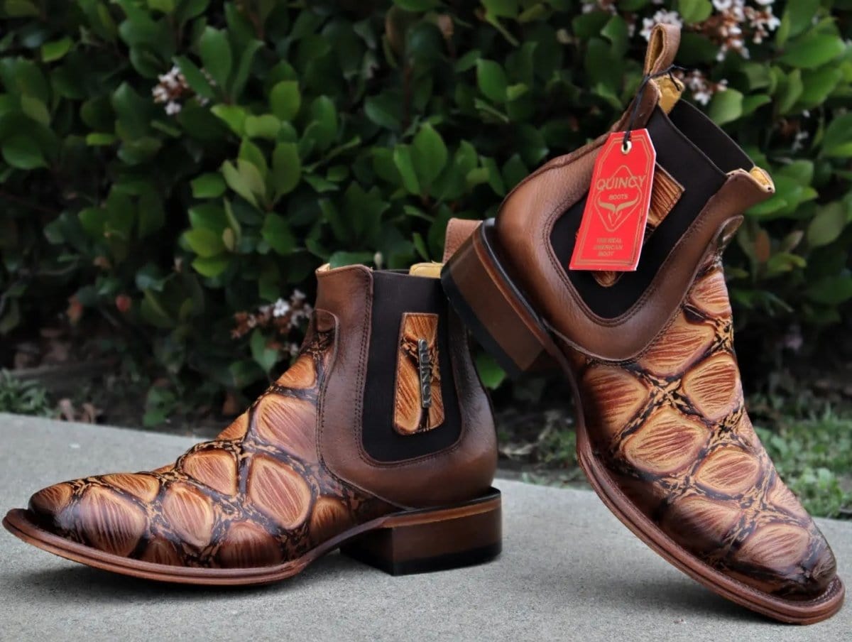 Men´s Quincy Wide Square Toe Ankle Boot Q82B1051 - 6