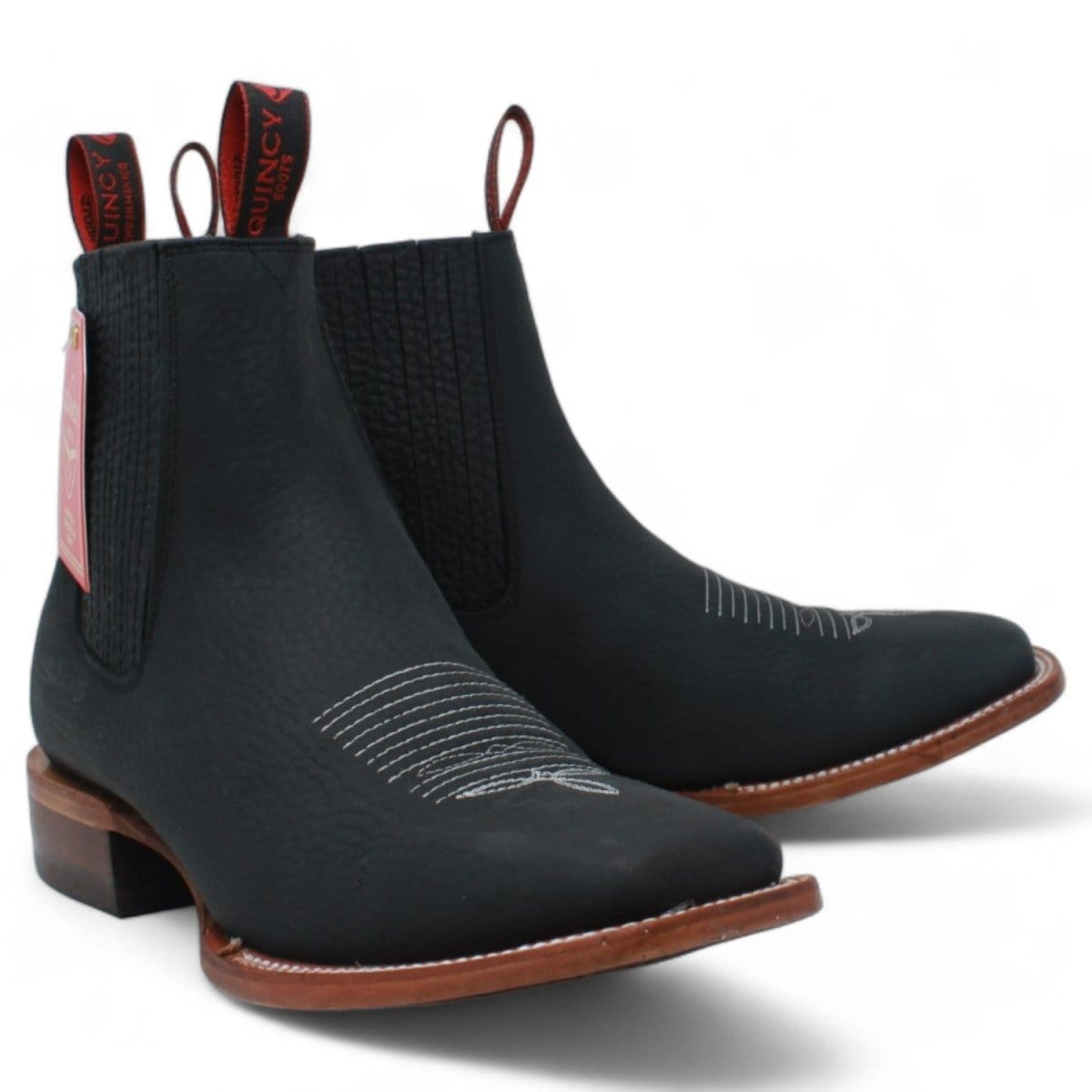 Men's Quincy Wide Square Toe Ankle Boot Q82B2705 - 6