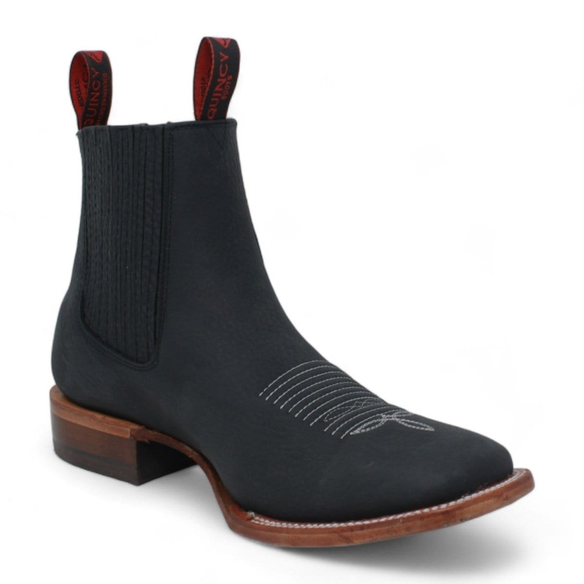 Men's Quincy Wide Square Toe Ankle Boot Q82B2705 - 6