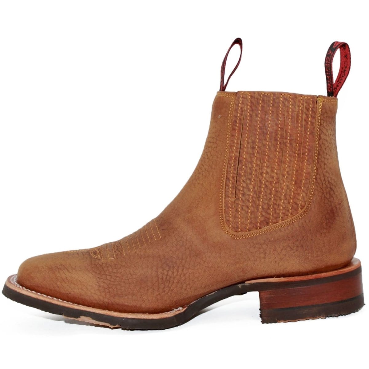 Men's Quincy Wide Square Toe Ankle Boot Q82BU2731 - 6