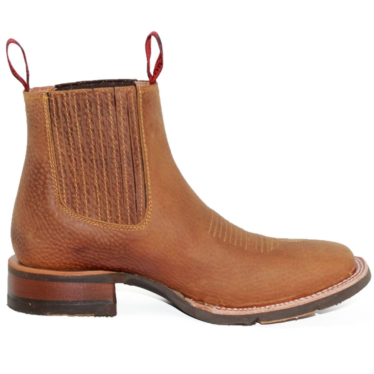 Men's Quincy Wide Square Toe Ankle Boot Q82BU2731 - 6