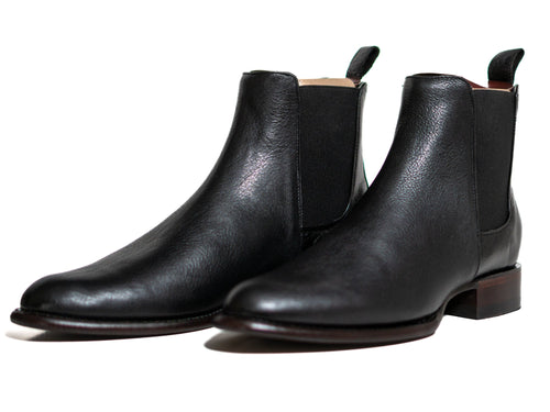 Los Altos Men's Toe Roper Boot Belmont Black - Belmont Black