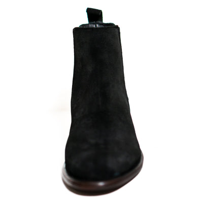 Los Altos Men's Toe Roper Boot Gamuza Black - Gamuza Black