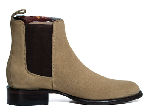 Los Altos Men's Toe Roper Boot Gamuza Oryx - Gamuza Oryx