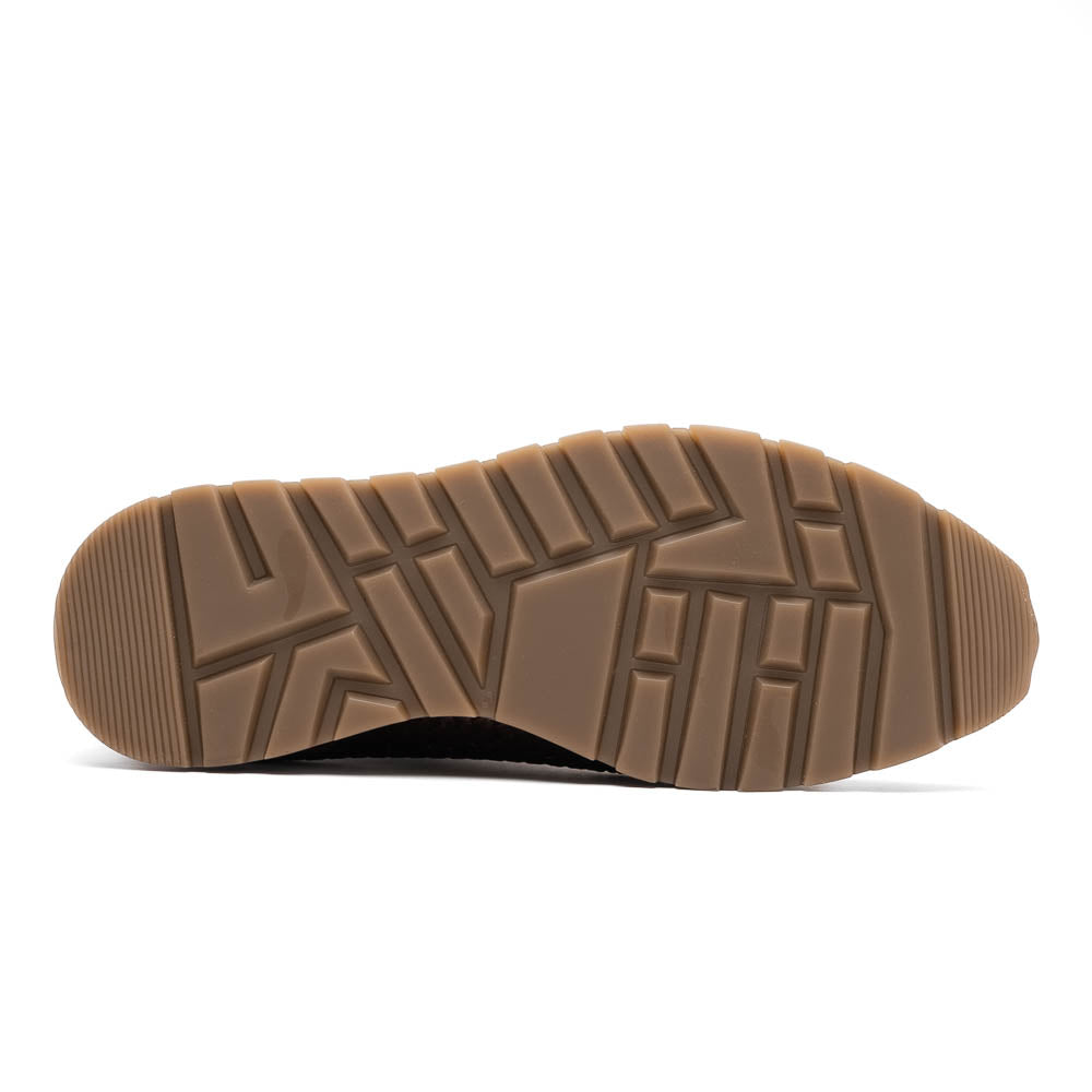 Marco Di Milano Roma Brown Genuine Caiman Crocodile / Woven Leather Fashion Sneakers - 8