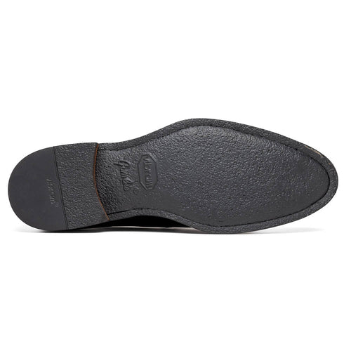 Zelli Roma Hand-Burnished Calfskin Penny Loafers in Black