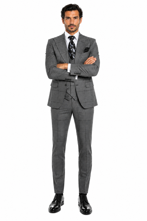 Rossi Man Men's Dress Suit Classic Rossiman Formalwear for Timeless Style