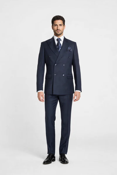Rossiman Men's Blue Slim Fit Suit β Modern Tailored Formalwear