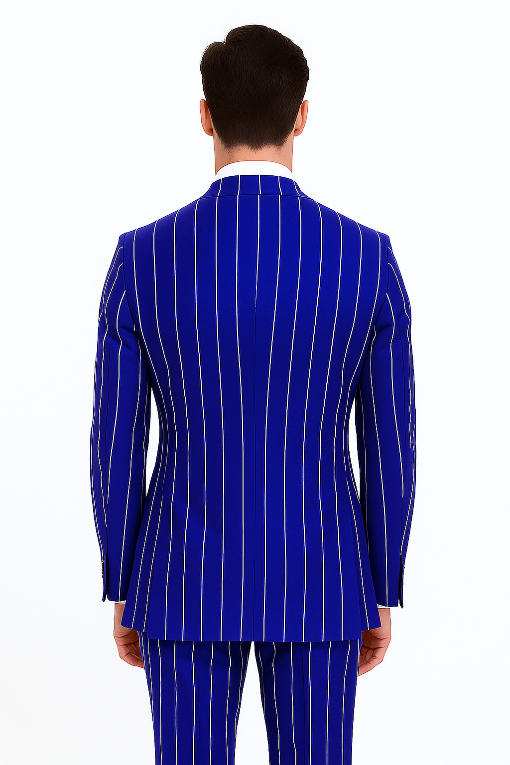 Royal Blue Pinstripe Suit - Gangster Suit - 1920's Suit - Double Breasted Suit - New Arrival - Coat Size 38