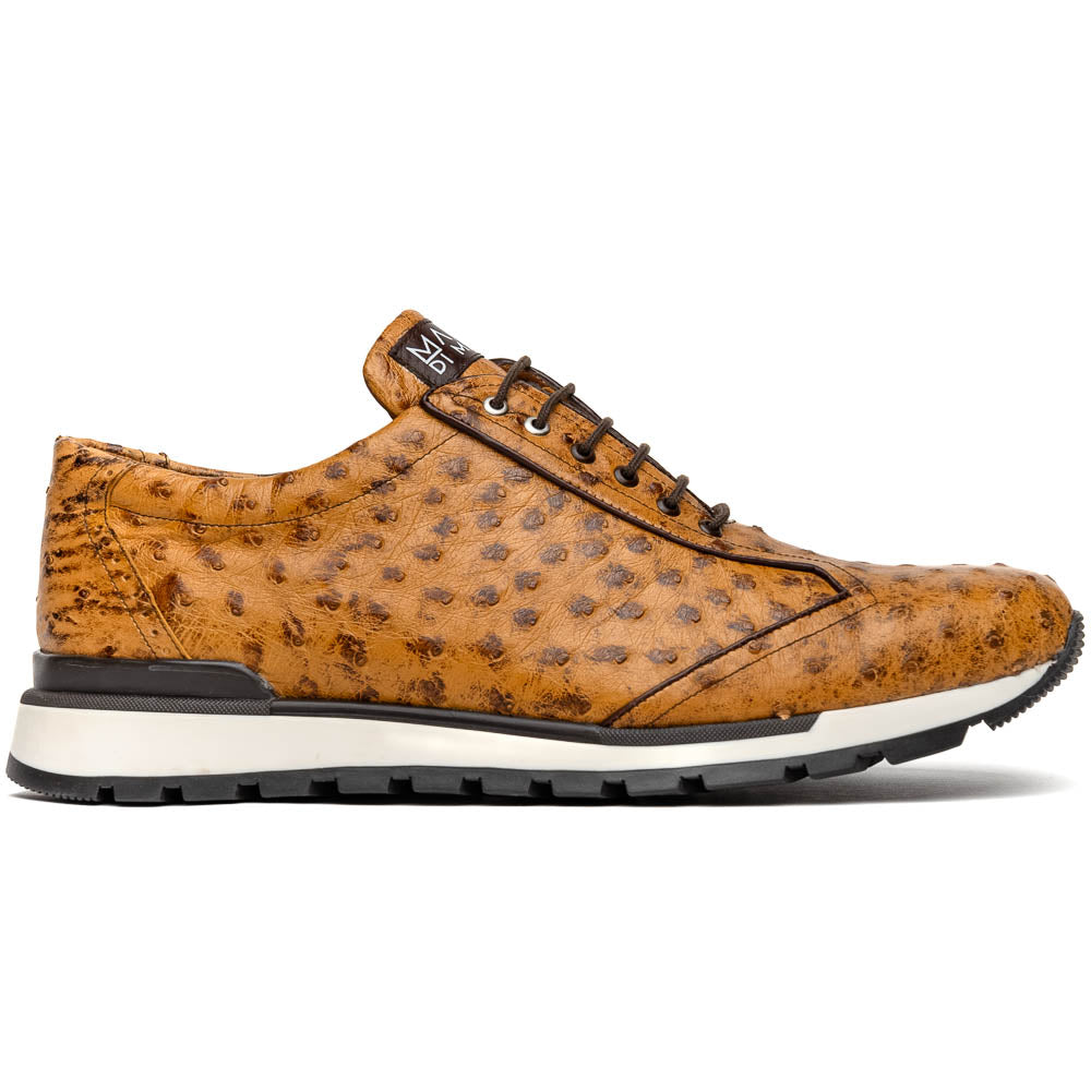 Marco Di Milano SCANNO Ostrich Brown Classic Fashion Sneakers